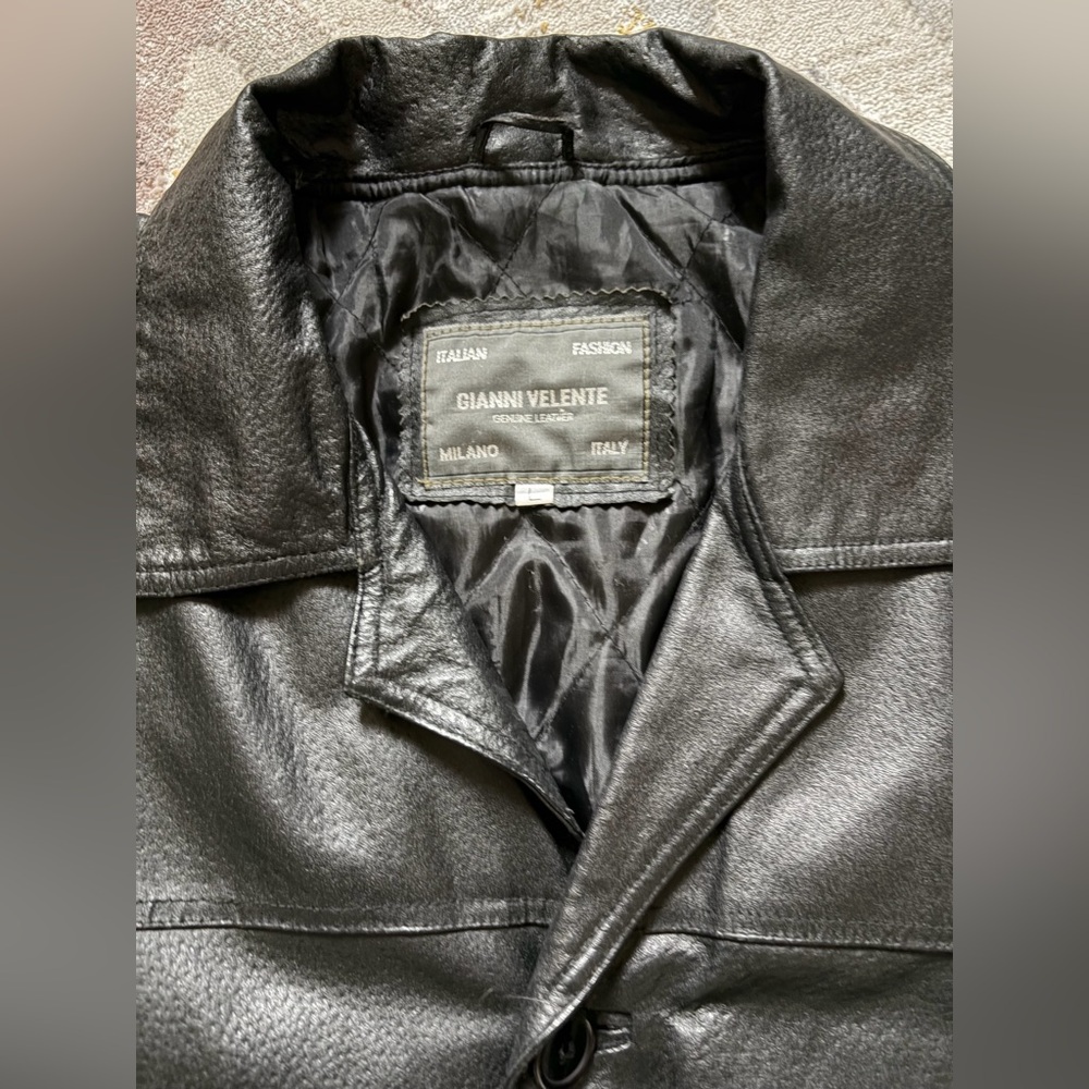 Men's Leather Jacket - Picture 3 of 6